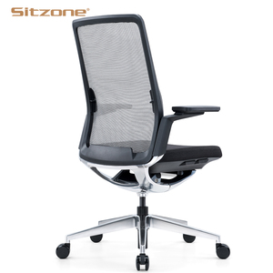 <span class=keywords><strong>Chaise</strong></span> de bureau ergonomique pivotante de luxe blanche avec appui-tête et dossier haut, vente en gros d'usine - Product Image 5