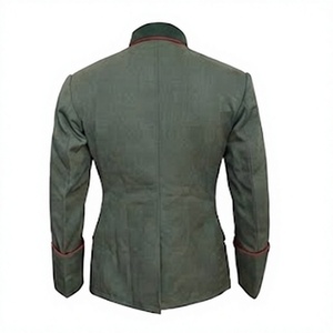 Veste Tunique Vintage Homme en Laine Acrylique Enduite, Boutonnée sur le Devant, Imperméable et Respirante, Reproduction Historique Hiver - Product Image 2