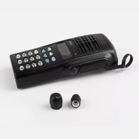 Kit de boîtier avant Motorola PMLN4199 pour talkie-walkie radio bidirectionnelle avec clavier complet de remplacement, noir