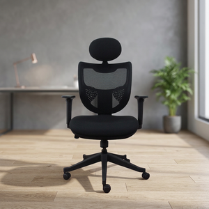 Contemporary Ergonomic Executive Office Swivel Mesh Chair Extendable Design Tilt Mechanism Height Adjustable Armrests Lumbar - Product Image 2