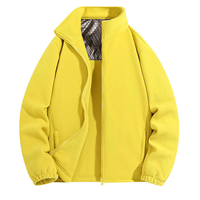 Veste à capuche pour homme personnalisée, automne-hiver, manches longues, coupe ample, coupe-vent, tissu polaire chaud, 100% polyester, séchage rapide