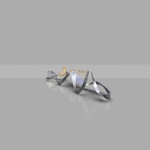 ประติมากรรมริบบิ้นสแตนเลส M96 304 ศิลปะตกแต่งภูมิทัศน์เมืองสมัยใหม่ กันน้ำ ติดตั้งบนพื้นกลางแจ้ง ทนทาน - Product Image 5