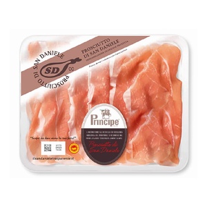 Auténtico Jamón San Daniele DOP Italiano de 100g, Jamón Curado en Seco para Combinar con Vino, Sin Gluten - Product Image 1