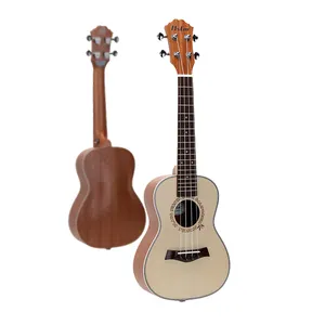 Toptan yüksek kalite 23 "4 dize ladin Ukulele mini gitar çin'de OEM ODM üreticileri tarafından kabul