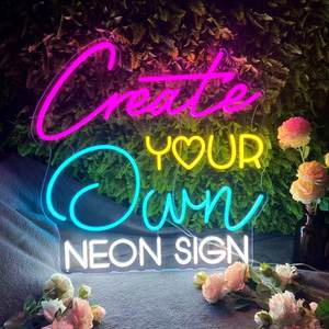 Cosun Enseigne Néon Personnalisée <span class=keywords><strong>Jumbo</strong></span> 30 ''X 13'' Enseigne Néon Ouverte Ultra Lumineuse <span class=keywords><strong>Led</strong></span> Jaune Rose - Product Image 3