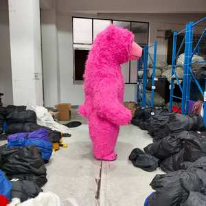 Efun MOQ 1 PC <strong>Red</strong> Polar <strong>Bear</strong> <strong>Mascot</strong> <strong>Costume</strong> Adult Walking Character <strong>Mascot</strong> Cosplay <strong>Costume</strong> for Birthday Party - Product Image 2