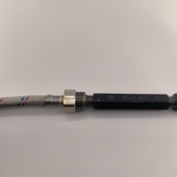 Robinet mitigeur d'eau de cuisine F1/2XM10 avec tuyau tressé flexible accessoire de plomberie pratique