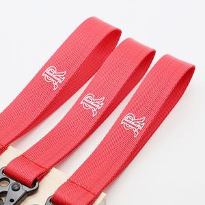Custom Short Lanyards for Luxury Car Brands Wholesale Silk Screen Printed Nylon Keychain Lanyard with Carabiner - Product Image 4