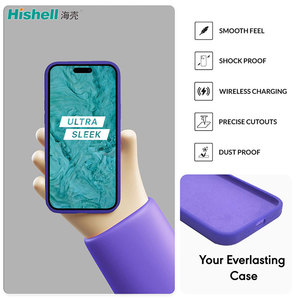 Funda Magnética de Silicona Real con Sensación de Piel de Lujo, Resistente a Impactos, <span class=keywords><strong>para</strong></span> la Serie 15/Plus <span class=keywords><strong>SE</strong></span> con <span class=keywords><strong>Forro</strong></span> de Microfibra - Product Image 6