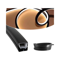 Alister 16*16mm Noir Silicone LED Diffuseur Canal Flexible Étanche Pliable Néon Lumière Tube Découpage Bande LED