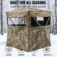 Carpa de Caza Personalizada para 2-3 Personas, Refugio Oculto, Duradera, Profesional, Impermeable, con Bolsa de Almacenamiento Portátil y Estacas para el Suelo, Equipo de Campamento