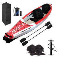 Canoë Gonflable Tandem pour 2 Personnes, Kayak de Pêche en Eau Douce ou en Mer, Vente en Gros Usine