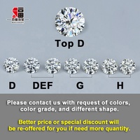 Baifu Jewelry Offre Spéciale diamant taillé rond lâche mêlée moissanite