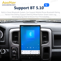 Autoradio 14,4 pouces pour Dodge Ram 1500 2013-2018, écran tactile Android, lecteur multimédia automobile, navigation GPS, CarPlay sans fil, Qualcomm