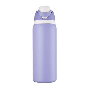 Nuevo Vaso Deportivo Ecológico de Acero Inoxidable con Aislamiento al Vacío de Doble Pared, Diseño Floral, 32 oz, con Tapa y Pajita - Product Image 2
