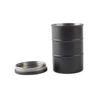 304 acier inoxydable café poudre stockage bidon joint sous vide pot de conservation des aliments avec couvercle cuisine Organisation