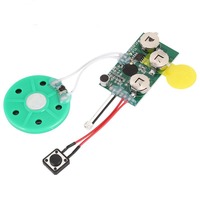 Mini enregistreur vocal à puce, module sonore enregistrable 30s pour cartes de vœux, boîtes cadeaux, brochures publicitaires, alimenté par 3 piles AG10