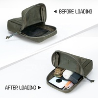 IDOGEAR 500D Nylon extérieur Vertical multi-usages tactique MOLLE pochette utilitaire EDC organisateur administrateur
