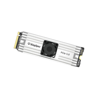 KingSpec hard drive 1TB M.2 NVMe ssd PCIe 2280 teknologi terbaru 5.0 cache M2 pcie gen 5x4 dengan kipas pendingin
