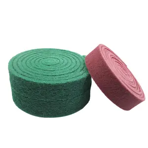 PMS 115mm*10m Green Scouring Pad Roll Rust Removal Polishing and Metals Wood Polishing