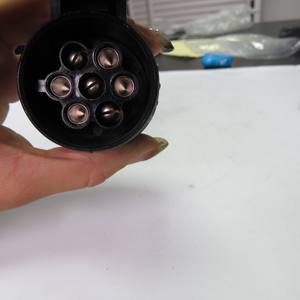 Adaptador de conector de <span class=keywords><strong>remolque</strong></span> de 12 y <span class=keywords><strong>13</strong></span> V Pines, cambio a 7 pines, con <span class=keywords><strong>enchufe</strong></span> de <span class=keywords><strong>remolque</strong></span> de metal de <span class=keywords><strong>13</strong></span> vías - Product Image 6