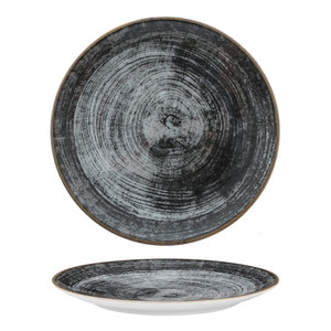 Siviglia Black Round Plate Ø 28 cm Saturnia Flat Plate - Product Image 1