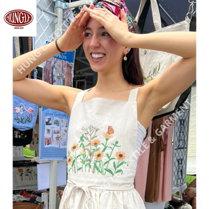 Venta al por mayor elegante floral animal bordado delantal formal decoración del hogar - Product Image 6