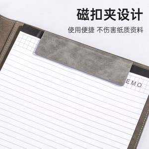 Custom Logo Printing Faux <b>Leather</b> Folder Portfolio Size A4 Writing Pad for Business School Office Conference <b>Notepad</b> Clip Boards - Product Image 2