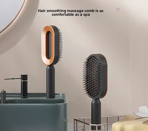 หวีลมสำหรับผู้หญิง พร้อมถุงลมและด้ามจับยาว ทำจากพลาสติก ใช้ในบ้าน สำหรับนวดศีรษะและจัดแต่งทรงผม - Product Image 1