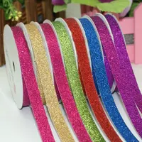 Ribbon China Supplier Multi Color Glitter Ribbon Decoration