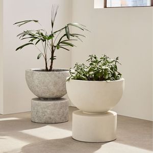 Lightweight GFRC Concrete Plant Pot Frost Resistant Waterproof Cement <b>Planter</b> <b>Box</b> For Garden Patio Landscape B2B Supplier - Product Image 5