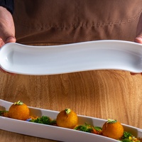 Vaisselle d'hôtel au design moderne, restaurant japonais de sushis, assiette à olives d'hôtel, assiette en céramique blanche