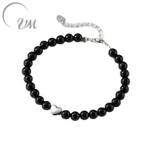 Bracelet en argent 925 avec agate perlée tendance UM JEWELRY pour femmes - Cadeau de fiançailles, de mariage, d'anniversaire et de fête - Product Image 1
