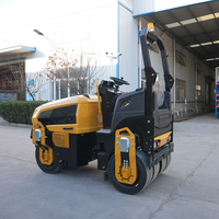 Compacteur routier pneumatique à roues multiples de 3 tonnes homologué CE, entièrement hydraulique, pour asphalte