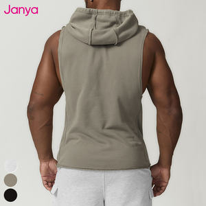 Abbigliamento per Bodybuilding abbigliamento Casual da corsa Muscle Top gilet con <span class=keywords><strong>cappuccio</strong></span> da palestra canotta Fitness <span class=keywords><strong>senza</strong></span> <span class=keywords><strong>maniche</strong></span> <span class=keywords><strong>felpa</strong></span> con <span class=keywords><strong>cappuccio</strong></span> per gli uomini - Product Image 3