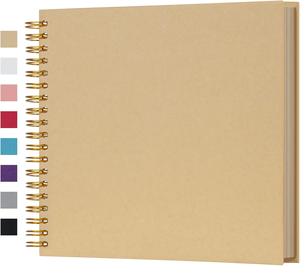 <span class=keywords><strong>Album</strong></span> de scrapbooking DIY 8*8 pouces, 40 pages, couverture rigide, papier kraft, <span class=keywords><strong>album</strong></span> photo, livre de souvenirs pour <span class=keywords><strong>mariage</strong></span> et anniversaire - Product Image 1