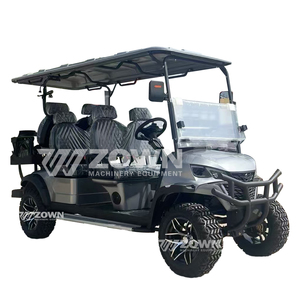 Voiturette de golf électrique 2 places couleur personnalisée avec frein à disque et amortisseur pour transport de marchandises - Product Image 2