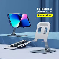 Support de téléphone portable en métal pliable pour bureau, réglable en angle et en hauteur, avec protection anti-corrosion, capacité de 4 à 10 téléphones