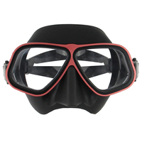 Nouveau design plongée sous-marine Anti-buée plongée classique Silicone cadre en aluminium plongée sous-marine masque de plongée en alliage gratuit