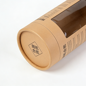 Clear <b>Window</b> Paper Tube, Transparent Visual Kraft Paper Cylinder, Eco PVC <b>Window</b> Custom Printed Round Packaging Tube for Gift - Product Image 3