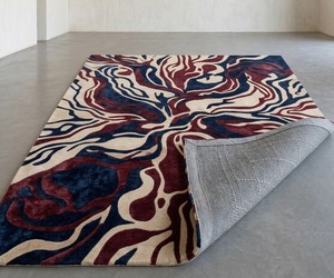 Abstract Pattern Rectangle Area <b>Rug</b> Modern Wool Acrylic Tufted Non-Slip Living Room <b>Rug</b> - Product Image 2