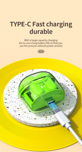 Tm40 mới đúng không dây Earbuds bluetooth trong tai tai nghe trong suốt sâu bass TWS Tai nghe không dây - Product Image 6