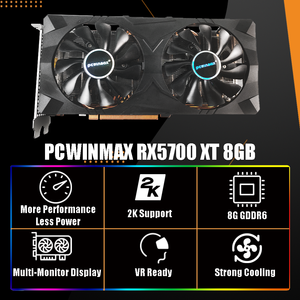 Carte graphique PCWINMAX Radeon 5700 8 Go GDDR6 256 bits, neuve, vente en gros, GPU de jeu 5700XT 580 pour ordinateur de bureau Rx 5700xt - Product Image 5