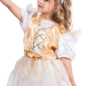 A buon mercato promozionale in poliestere abiti da principessa per bambini elfo della giungla vestito con ala e copricapo - Product Image 3