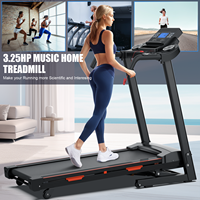 Caminadora Eléctrica Plegable Multifuncional con Inclinación Ajustable, Máquina para Correr de Alto Rendimiento para Gimnasio en Casa, 400LBS 3.25HP