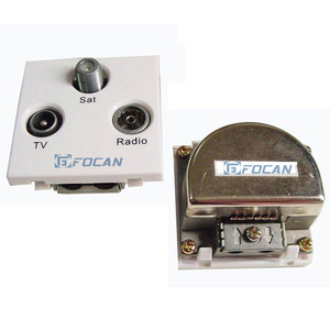 TV/FM/sat <span class=keywords><strong>CATV</strong></span> tường ổ cắm/vệ tinh tường ổ cắm với thiết bị đầu cuối-Loại và thông qua-Loại 5-2450MHz - Product Image 1