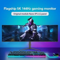 Nuevo Diseño de Monitor Curvo sin Marco de 49 Pulgadas 144 Hz 1ms para PC, Monitor LED LCD de 38, 40, 49 Pulgadas 2K 4K 5K para Gaming de PC
