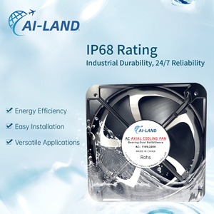 Quạt thông gió công nghiệp 20060 <span class=keywords><strong>AC</strong></span> 220V 50W 200mm, quạt hướng trục công suất cao, hiệu suất lưu lượng gió lớn, cánh nhựa - Product Image 4