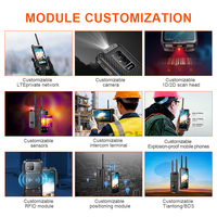 Téléphone robuste de qualité industrielle MIL-STD-810H, 5G, étanche IP68, smartphone d'extérieur, Android 12, 8000 mAh, NFC, GPS, téléphone mobile industriel