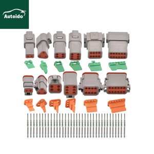 Presa connettori elettrici impermeabili con <span class=keywords><strong>35</strong></span> paia di terminali solidi Pin prese DT Deutsch connettore Kit <span class=keywords><strong>2</strong></span> 3 4 6 8 12 Pin grigio - Product Image 2